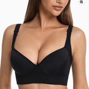 Shapedly Strapless Shaping Bra | Back Smoothing Support Bra | Black 44E